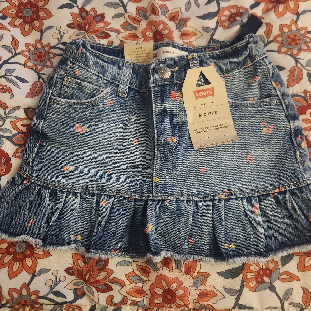 Levi brand jean skort